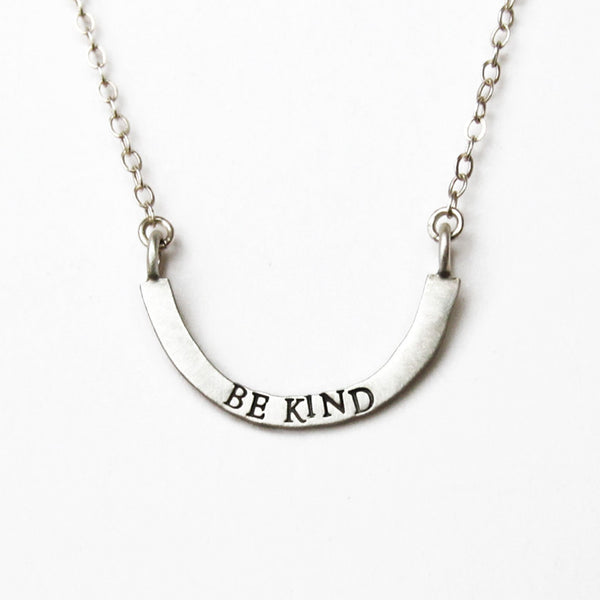 be kind cup half full necklace