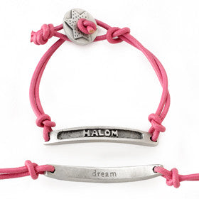 halom/dream transliterated word bracelet