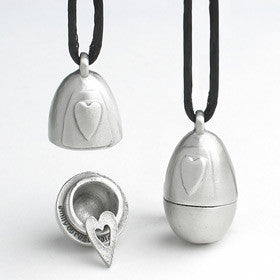 heart egg pendant