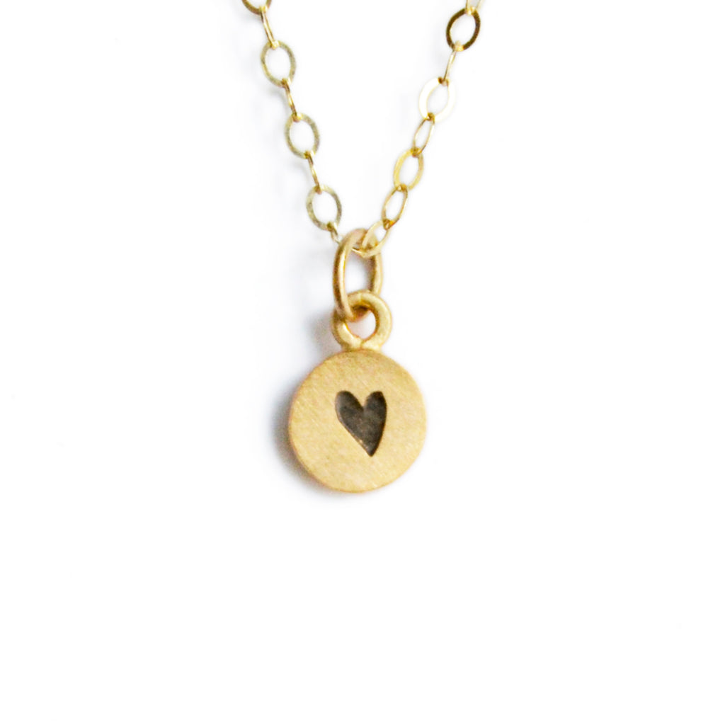14k gold tiny dot necklace {starts at $130}