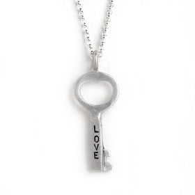 small love key necklace