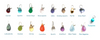 botanical violet with gemstones {starts at $64}