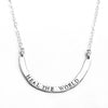 shema cup half full necklace