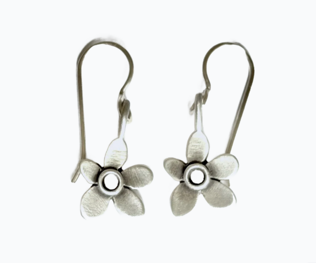botanical violet earrings