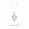 small gold cabochon necklace {starts at $210}