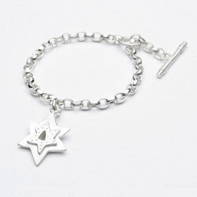 star of david charm bracelet
