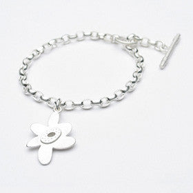 flower charm bracelet