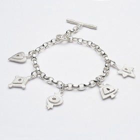 judaic multi charm bracelet collection