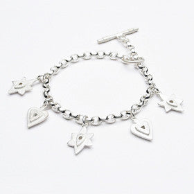 judaic multi charm bracelet