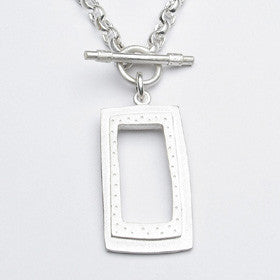 rectangle toggle necklace