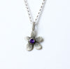 botanical violet necklace