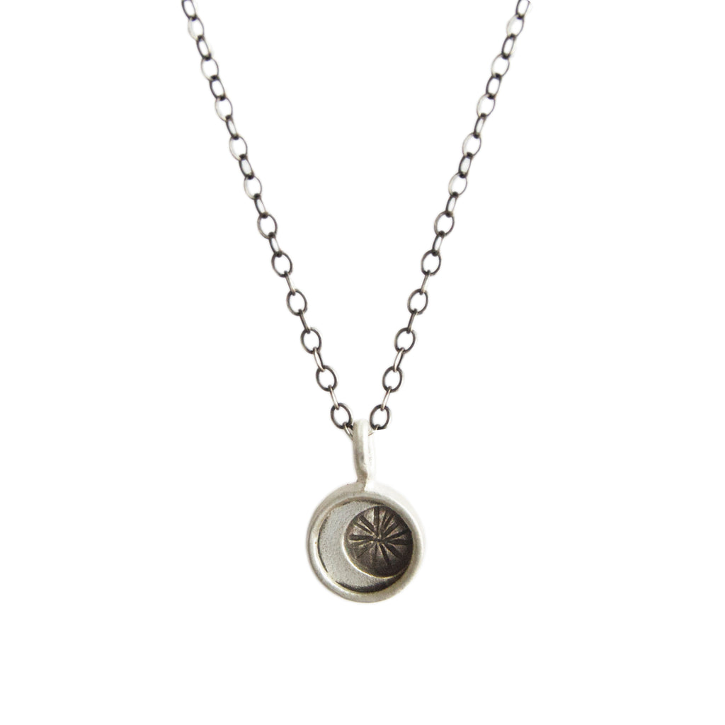 moon circle necklace