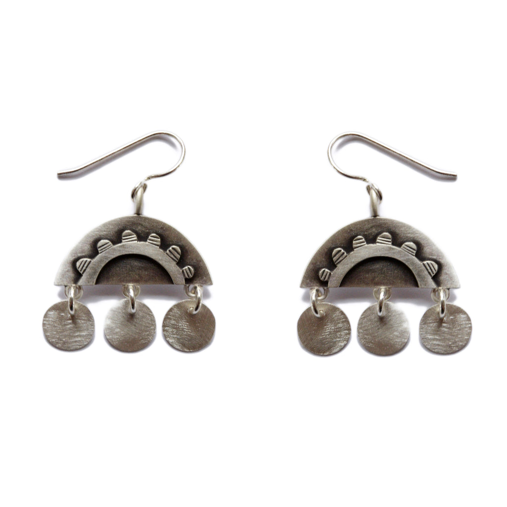 sunflower dome earrings