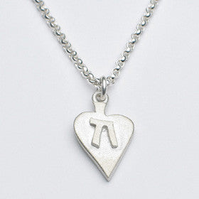 heart necklace with chai