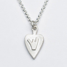 heart necklace with shin