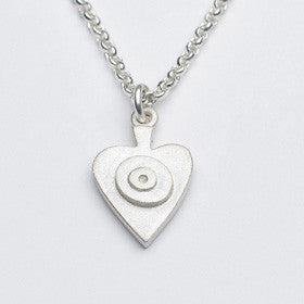 heart necklace with circles