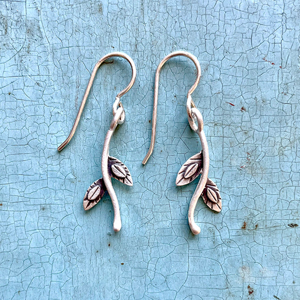 botanical tendril earrings