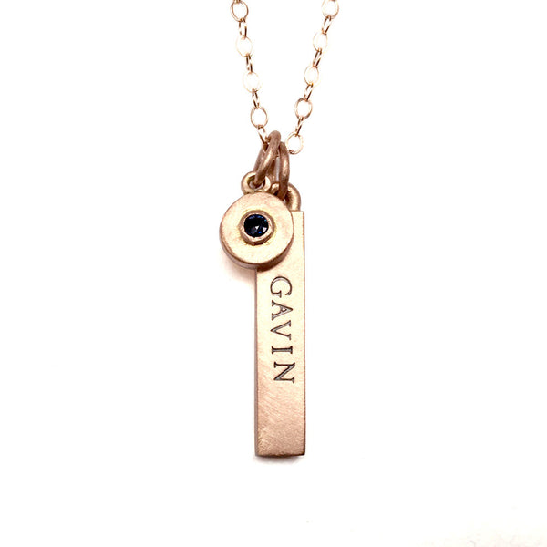 14k gold personalized bar combination necklace {starts at $695}