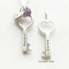 love/ahava key and violet leaf combination necklace {starts at $54}