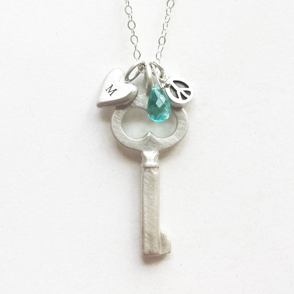 medium simple key combination necklace {starts at $60}