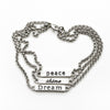 inspirational bar bracelet