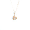 small gold cabochon necklace {starts at $210}