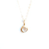 small gold cabochon necklace {starts at $150}