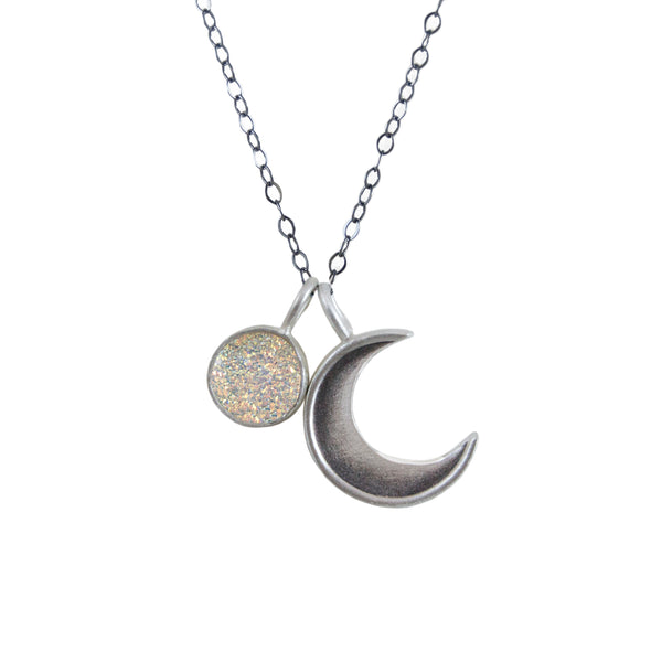 Small Crescent with Druzy