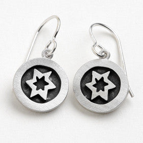 star of david vignette earrings