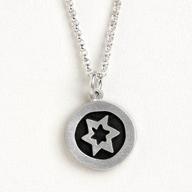star of david vignette necklace