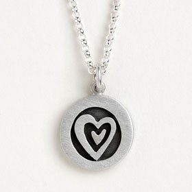 heart vignette necklace