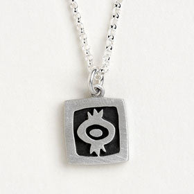 pomegranate vignette necklace