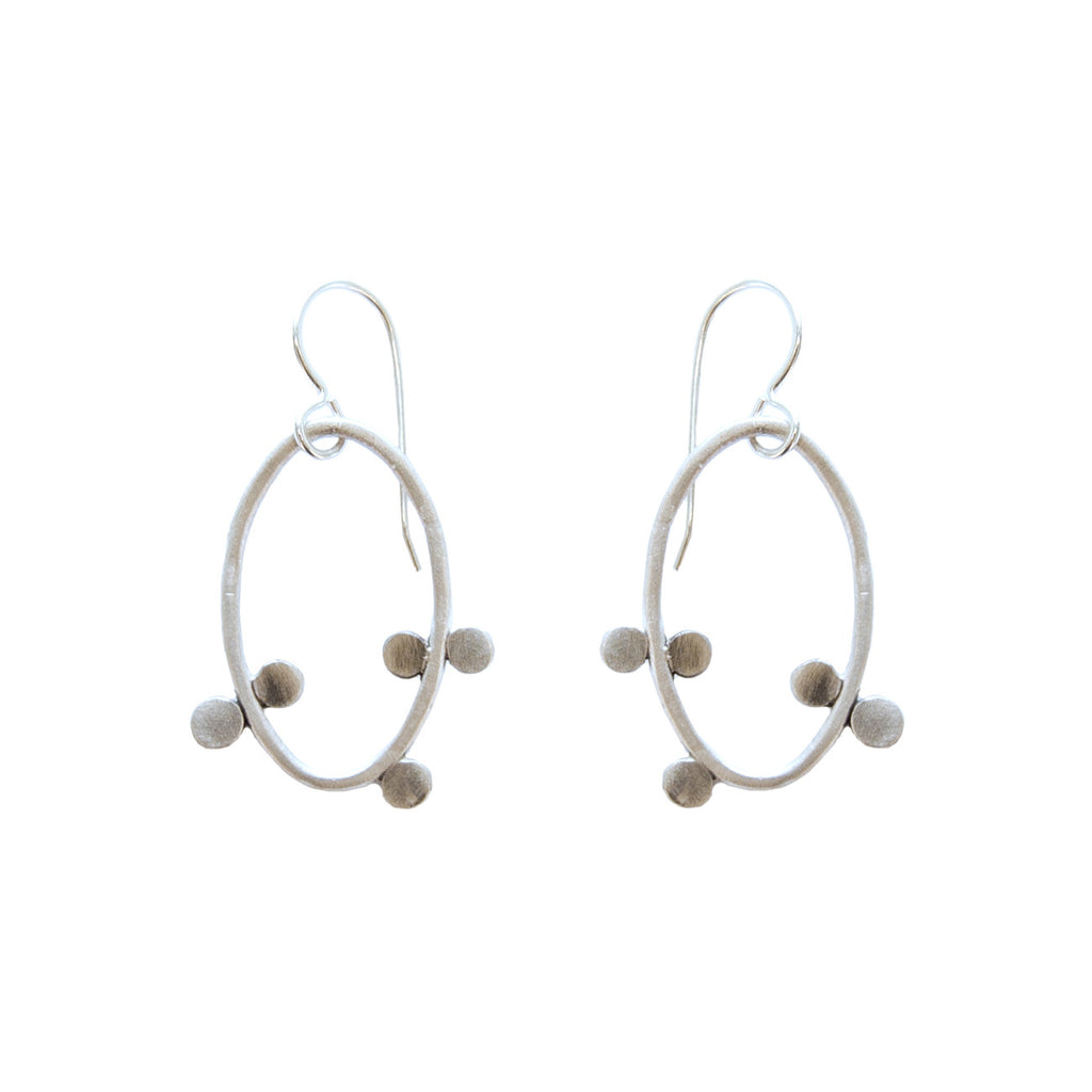 small bittersweet oval earrings