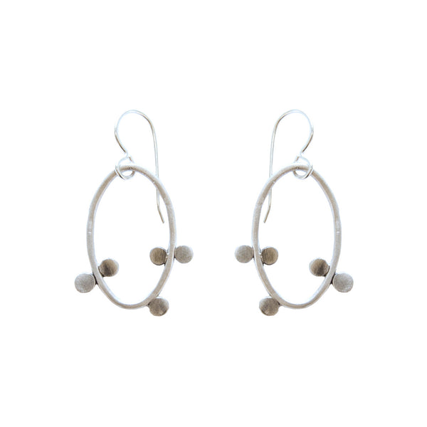 small bittersweet oval earrings