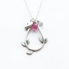 large laurel teardrop combination necklace (starts at $66)