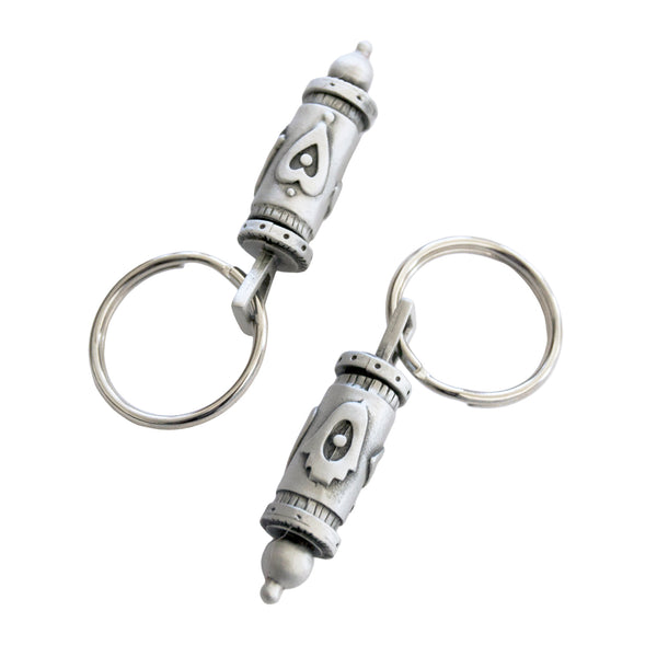 5pcs Coffee Crystal Bag Clasp Pendants Keychain Chakra Reiki Healing Amulet