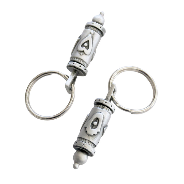 amulet prayer wheel keychain