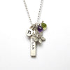 personalized bar and botanical combination necklace {starts at $104}