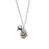 hamsa moon with briolette