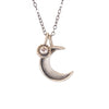 mini faceted dot with crescent {starts at $88.00}