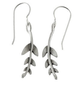 botanical frond earrings