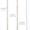 14k gold tiny dot necklace {starts at $260}