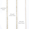 14k gold botanical frond combination necklace {starts at $640}