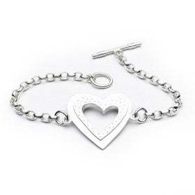 heart toggle bracelet