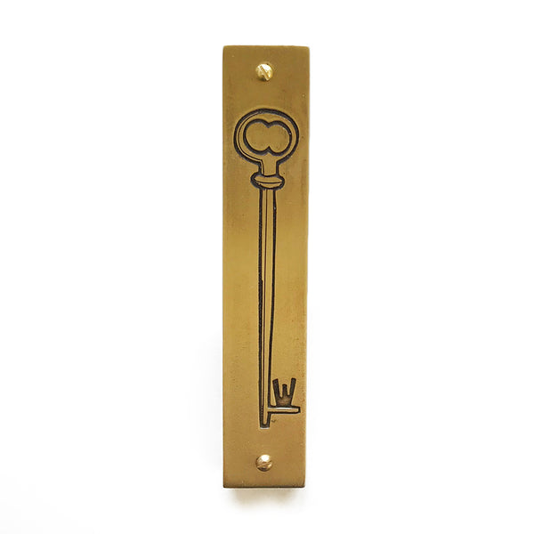 brass key mezuzah