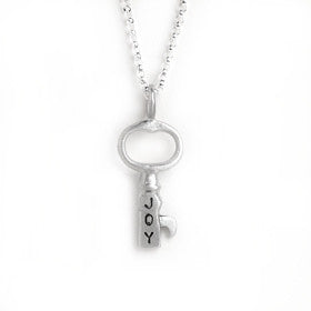 tiny joy key necklace