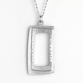 large rectangle necklace