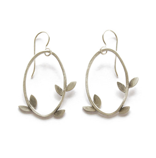 laurel oval earrings