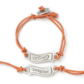 imagine word charm bracelet