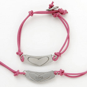 love word charm bracelet